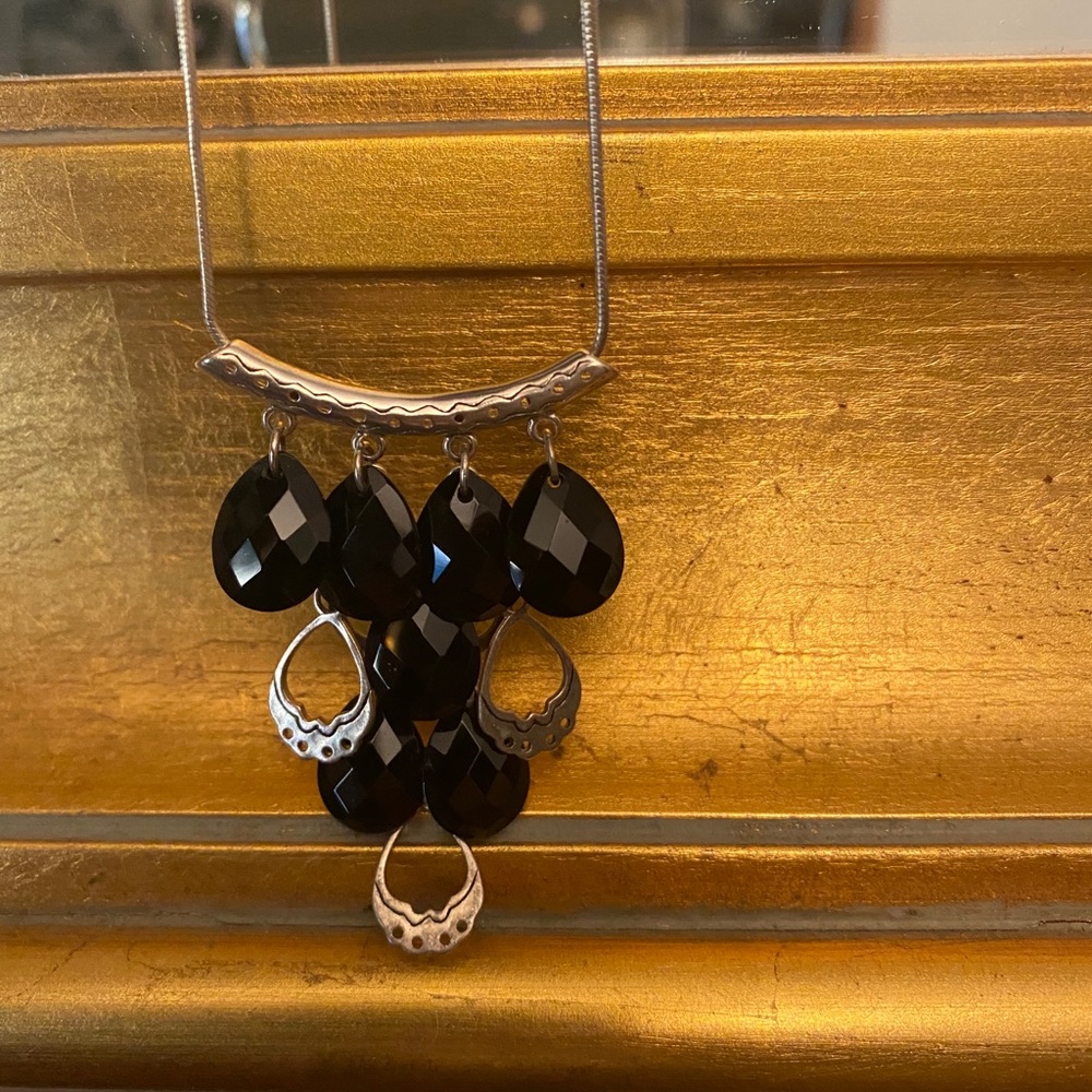 Silpada 925 silver and black onyx